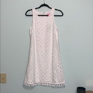 Lilly Pulitzer White Marquette Shift Dress